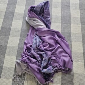 Wisteria Lavender Story Pashminas. OS Women's Three-For Scarves